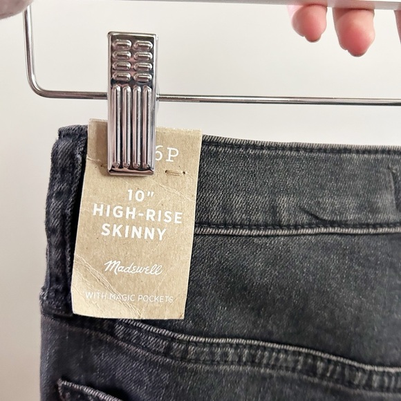 Madewell 10” high rise skinny button fly jeans 26 petite - Picture 5 of 6